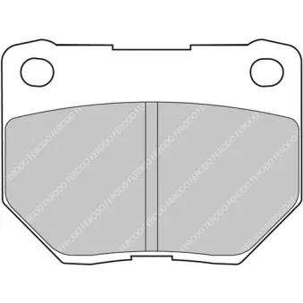 Jeu de 4 plaquettes de frein arrière FERODO RACING FCP1372H