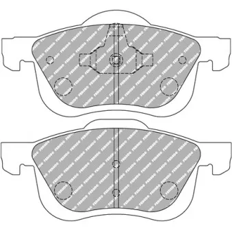 Jeu de 4 plaquettes de frein avant FERODO RACING FCP1382H