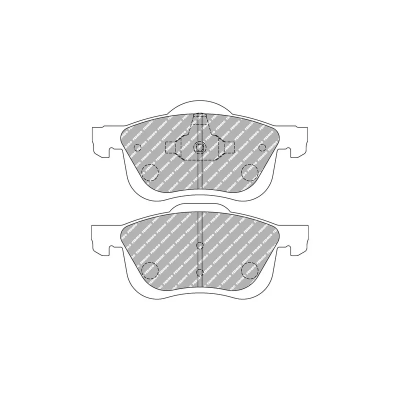 Jeu de 4 plaquettes de frein avant FERODO RACING FCP1382H
