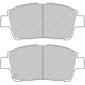 Jeu de 4 plaquettes de frein avant FERODO RACING FCP1392H