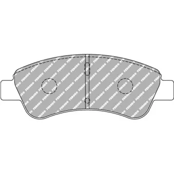 Jeu de 4 plaquettes de frein avant FERODO RACING FCP1399H