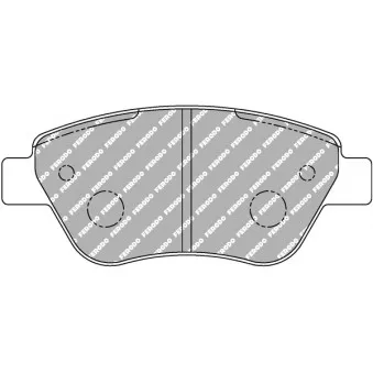 Jeu de 4 plaquettes de frein avant FERODO RACING FCP1466H