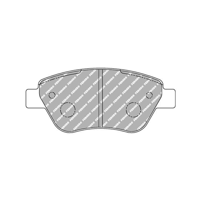 Jeu de 4 plaquettes de frein avant FERODO RACING FCP1466H