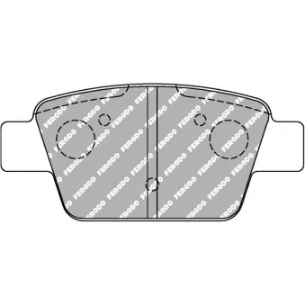 Jeu de 4 plaquettes de frein arrière FERODO RACING FCP1469R