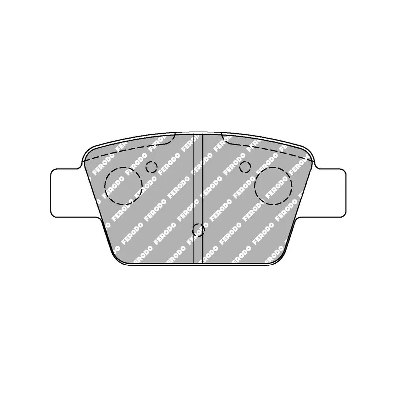 Jeu de 4 plaquettes de frein arrière FERODO RACING FCP1469R