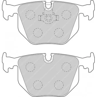 Jeu de 4 plaquettes de frein arrière FERODO RACING FCP1483H