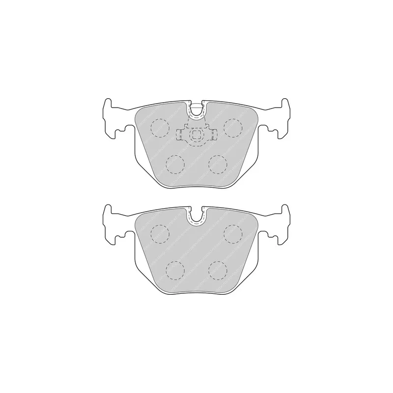 Jeu de 4 plaquettes de frein arrière FERODO RACING FCP1483R