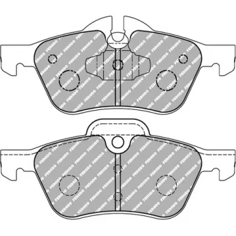 Jeu de 4 plaquettes de frein avant FERODO RACING FCP1499W