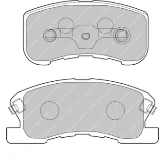 Jeu de 4 plaquettes de frein avant FERODO RACING FCP1501R