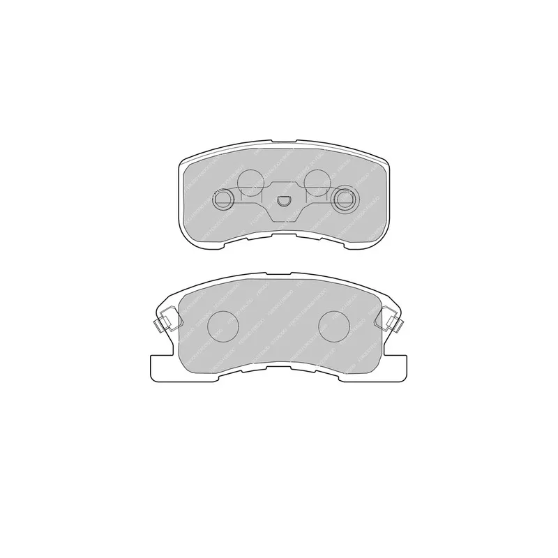 Jeu de 4 plaquettes de frein avant FERODO RACING FCP1501R