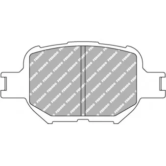 Jeu de 4 plaquettes de frein avant FERODO RACING FCP1528R