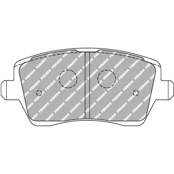 Jeu de 4 plaquettes de frein avant FERODO RACING FCP1617W