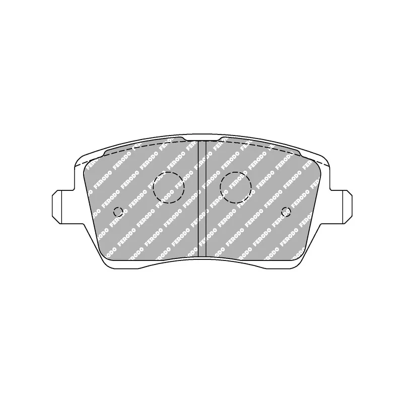 Jeu de 4 plaquettes de frein avant FERODO RACING FCP1617W