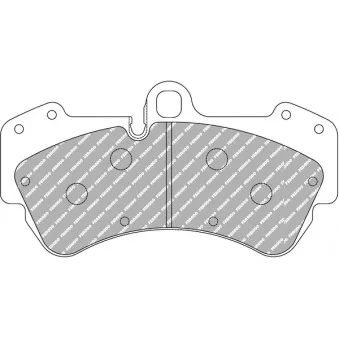 Jeu de 4 plaquettes de frein avant FERODO RACING FCP1625H