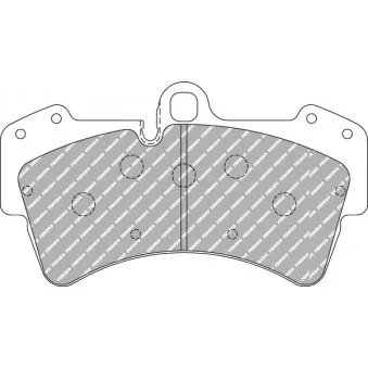 Jeu de 4 plaquettes de frein avant FERODO RACING FCP1626H