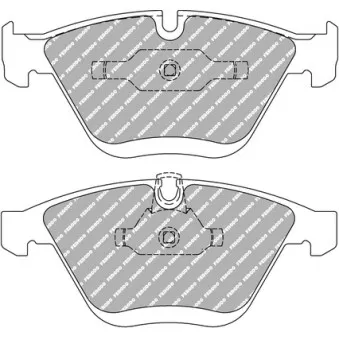Jeu de 4 plaquettes de frein avant FERODO RACING FCP1628R