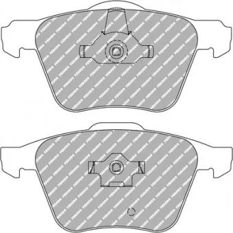 Jeu de 4 plaquettes de frein avant FERODO RACING FCP1631H
