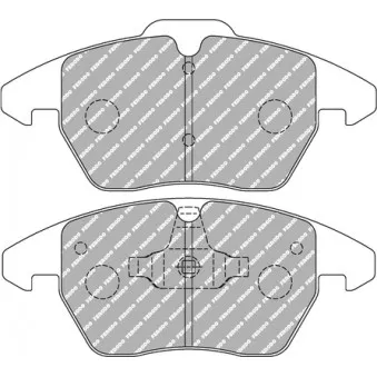 Jeu de 4 plaquettes de frein avant FERODO RACING FCP1641Z