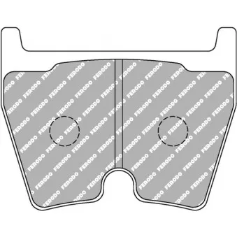 Jeu de 4 plaquettes de frein avant FERODO RACING FCP1664W