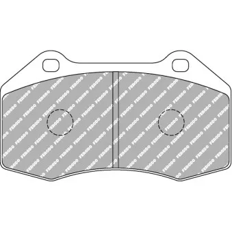 Jeu de 4 plaquettes de frein avant FERODO RACING FCP1667R
