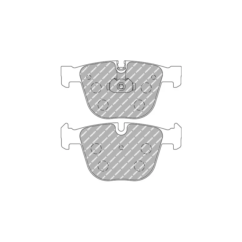 Jeu de 4 plaquettes de frein arrière FERODO RACING FCP1672W