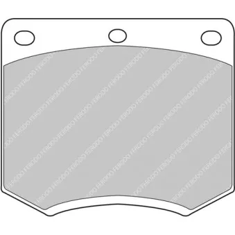 Jeu de 4 plaquettes de frein avant FERODO RACING FCP167W