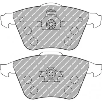Jeu de 4 plaquettes de frein avant FERODO RACING FCP1706W