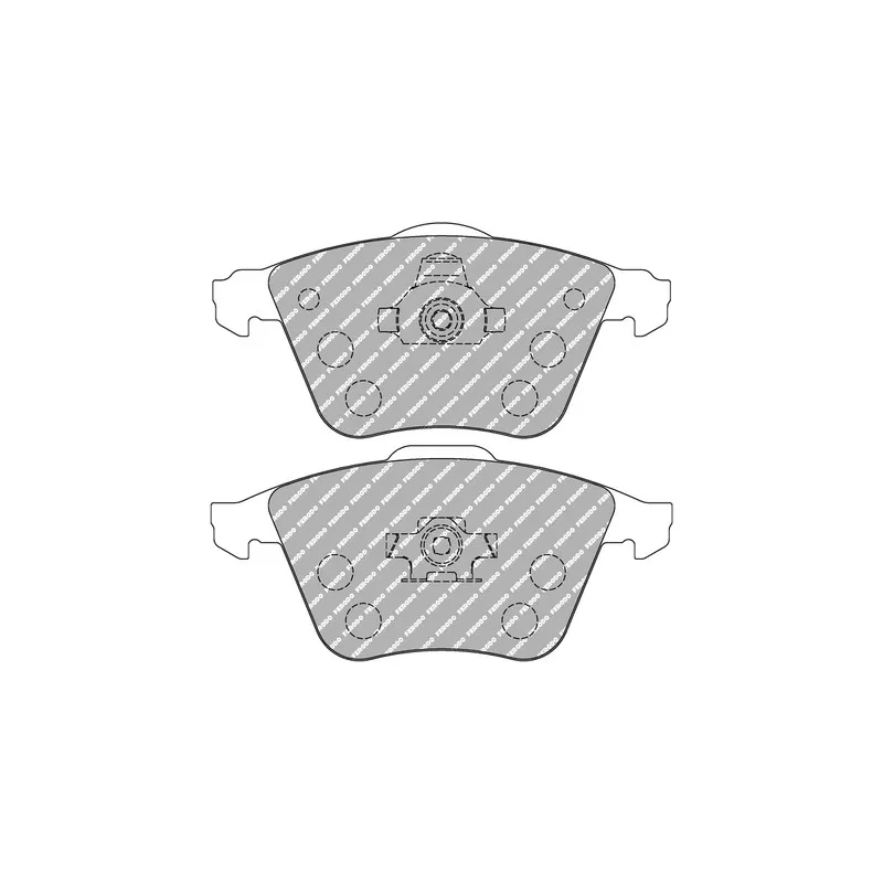 Jeu de 4 plaquettes de frein avant FERODO RACING FCP1706W