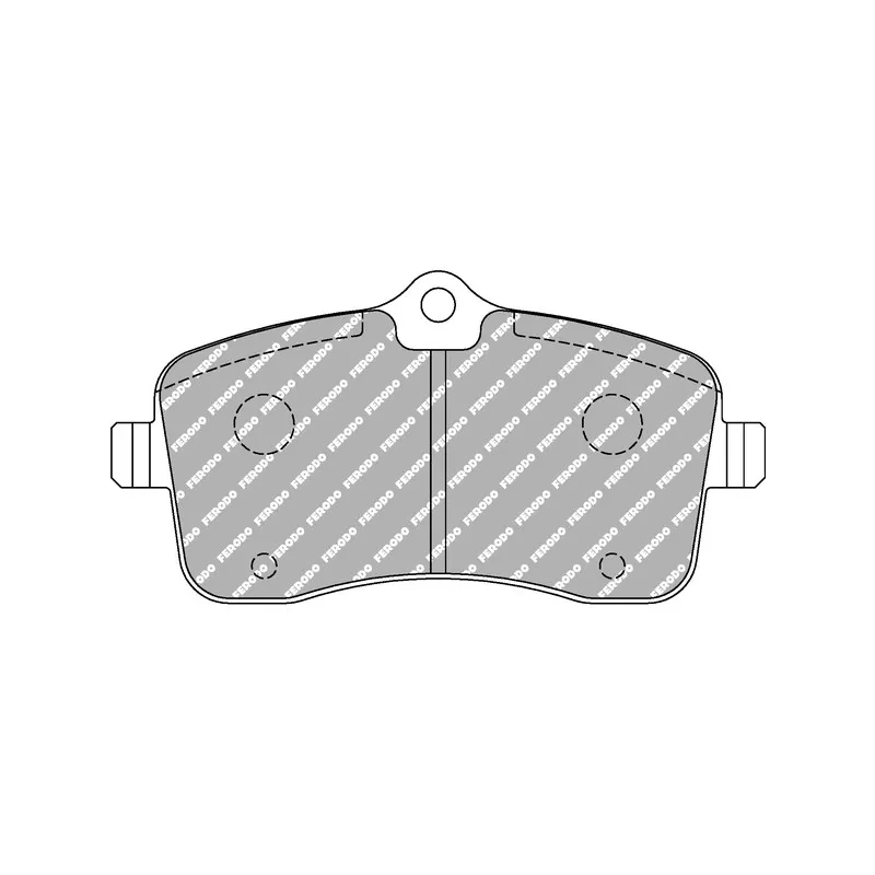 Jeu de 4 plaquettes de frein avant FERODO RACING FCP1725R