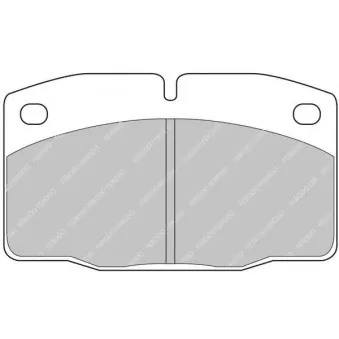Jeu de 4 plaquettes de frein avant FERODO RACING FCP173R