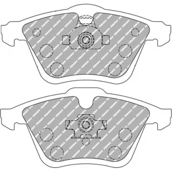 Jeu de 4 plaquettes de frein avant FERODO RACING FCP1765Z