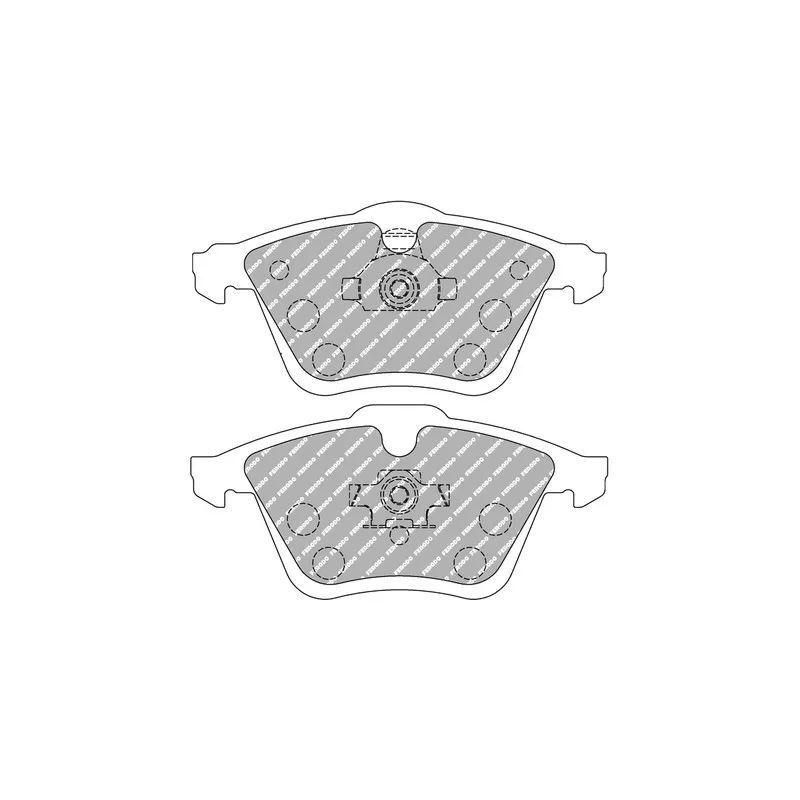 Jeu de 4 plaquettes de frein avant FERODO RACING FCP1765Z