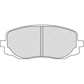 Jeu de 4 plaquettes de frein avant FERODO RACING