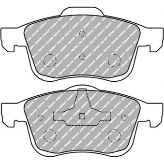 Jeu de 4 plaquettes de frein avant FERODO RACING FCP1805H
