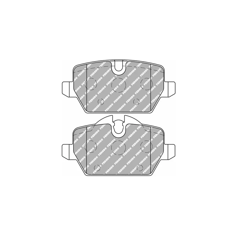 Jeu de 4 plaquettes de frein arrière FERODO RACING FCP1806H