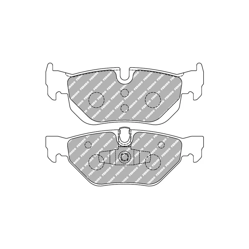 Jeu de 4 plaquettes de frein arrière FERODO RACING FCP1807H