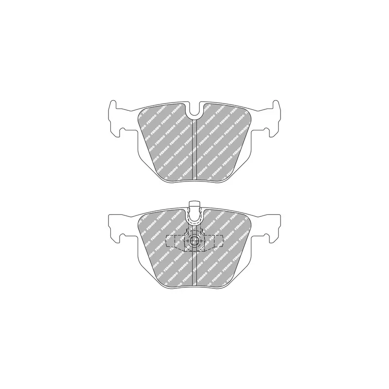 Jeu de 4 plaquettes de frein arrière FERODO RACING FCP1808H