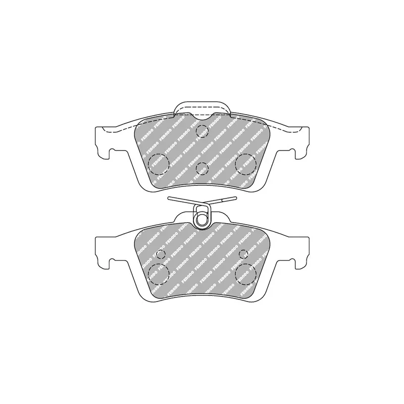 Jeu de 4 plaquettes de frein arrière FERODO RACING FCP1931H