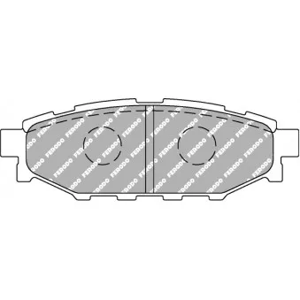 Jeu de 4 plaquettes de frein arrière FERODO RACING FCP1947H