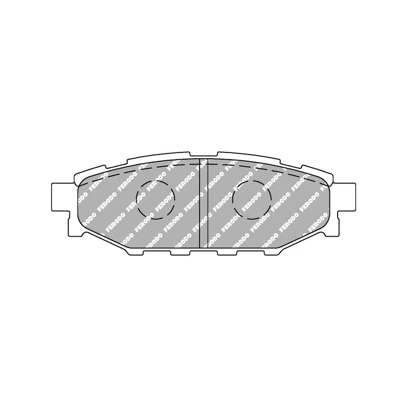 Jeu de 4 plaquettes de frein arrière FERODO RACING FCP1947H