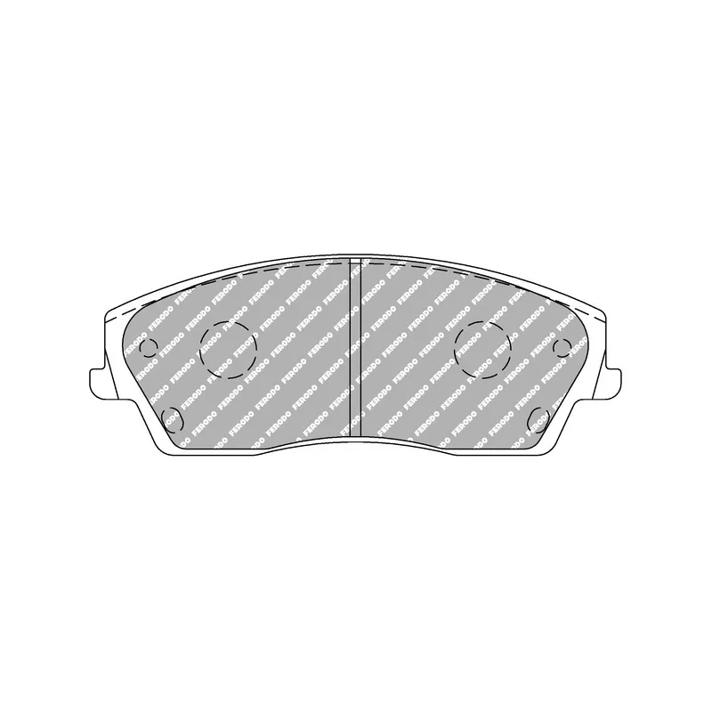 Jeu de 4 plaquettes de frein avant FERODO RACING FCP1954H
