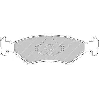Jeu de 4 plaquettes de frein avant FERODO RACING FCP206Z
