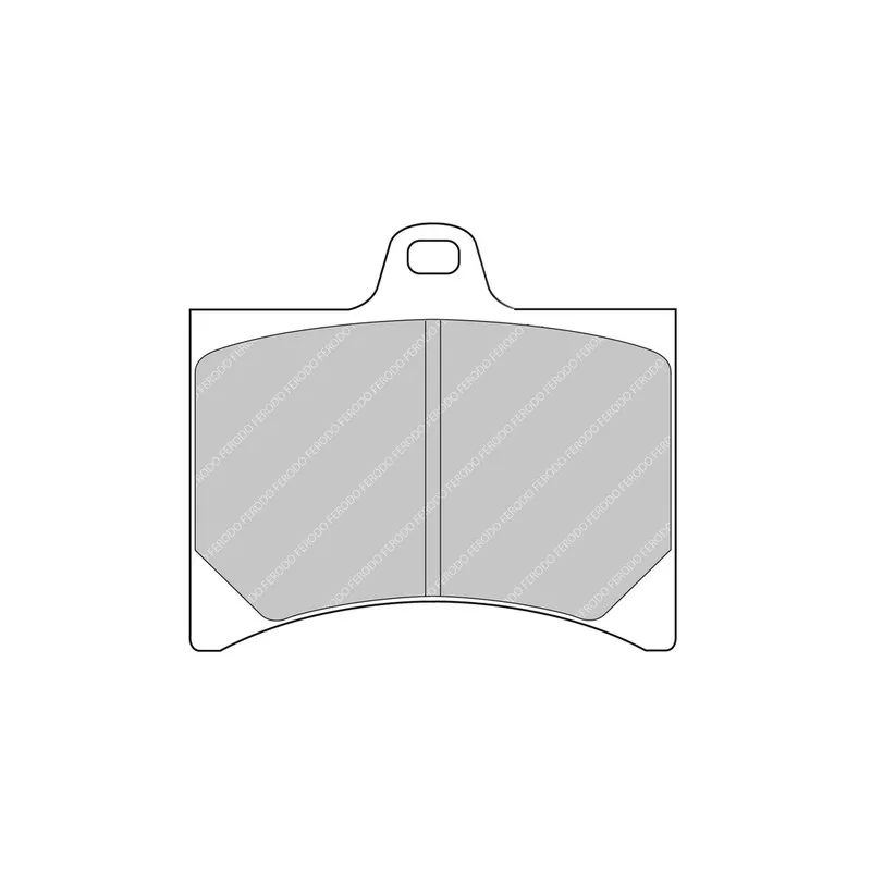 Jeu de 4 plaquettes de frein avant FERODO RACING FCP253H