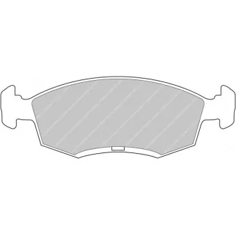 Jeu de 4 plaquettes de frein avant FERODO RACING FCP276R