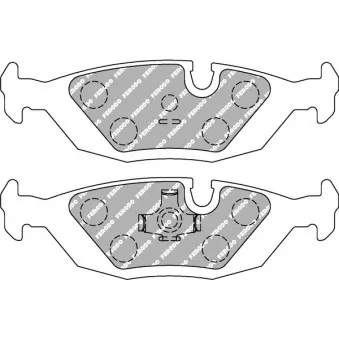 Jeu de 4 plaquettes de frein arrière FERODO RACING FCP296R