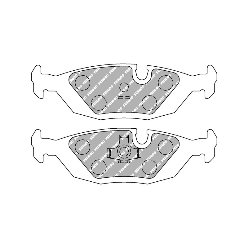 Jeu de 4 plaquettes de frein arrière FERODO RACING FCP296R
