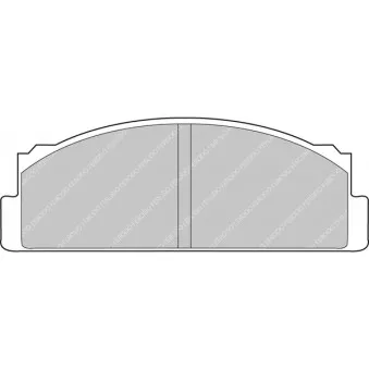Jeu de 4 plaquettes de frein avant FERODO RACING FCP29R