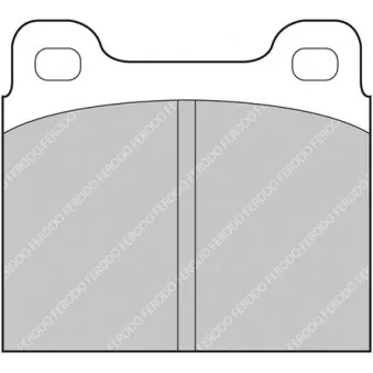 Jeu de 4 plaquettes de frein avant FERODO RACING FCP2W