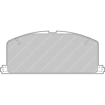 Jeu de 4 plaquettes de frein avant FERODO RACING FCP308H