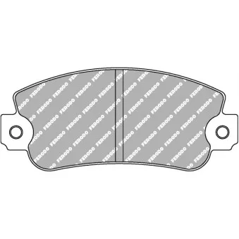 Jeu de 4 plaquettes de frein arrière FERODO RACING FCP360H